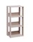 IRIS USA 3 Shelf Open wood toned Shelving Rack Unit, Brown/Light Brown